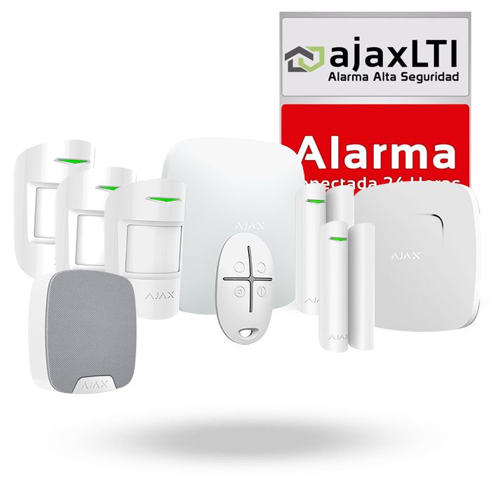 sistema de alarma gsm y lan ajax negocio plus
