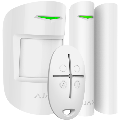 Kit de alarma AJAX sin Internet con cámara IP sin cuotas I AJ-HUB-RAT-W