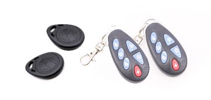 Mandos y tags incluidos en el sistema de alarma Safe Sure