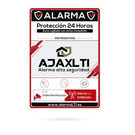 Cartel ❤️ alarma disuasorio para Imprimir