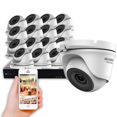 KIT COMUNIDAD de sistema cctv con 16 cámaras de 5 Megapíxeles