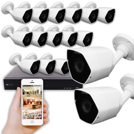 KIT TALLER de 16 cámaras de seguridad cctv de 5 Megapíxeles - ppal