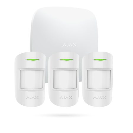 Alarma con sensor de movimiento para negocio AJAX KIT TRIPLE PIR