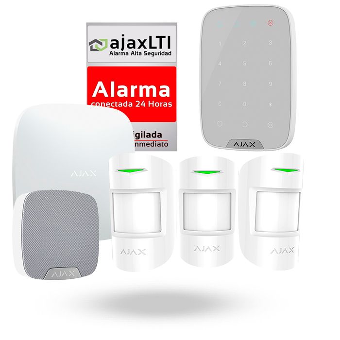 Kit profesional ajax con teclado de alarma