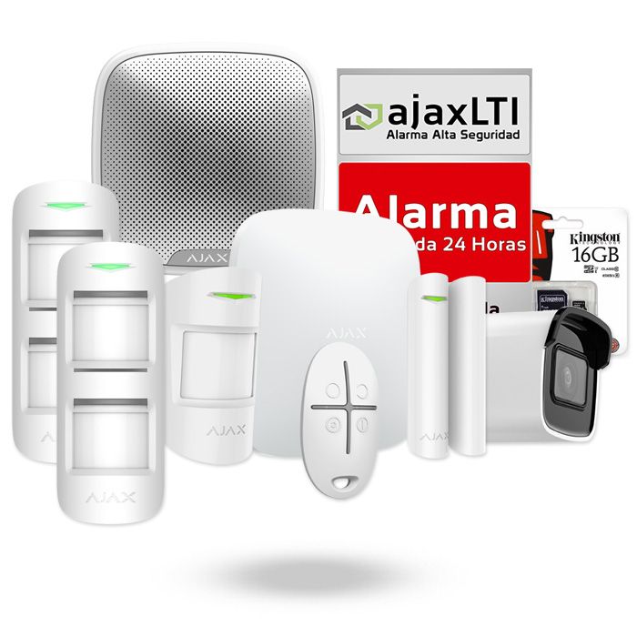 Alarma con videovigilancia sin cuotas - KIT AJAX PAREADO