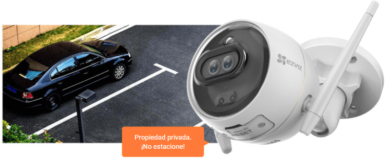 EZVIZ C3X con mensaje personalizado