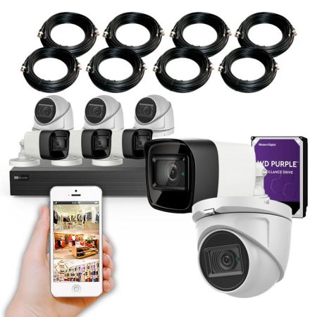 Kit de cámaras de vigilancia con grabador 4K de 8 canales KIT GRAN LOCAL