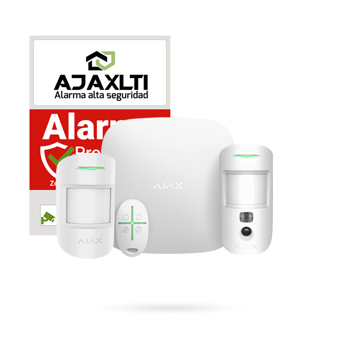 AJAX STARTERKITCAM CON MOTIONPROTECT BLANCO