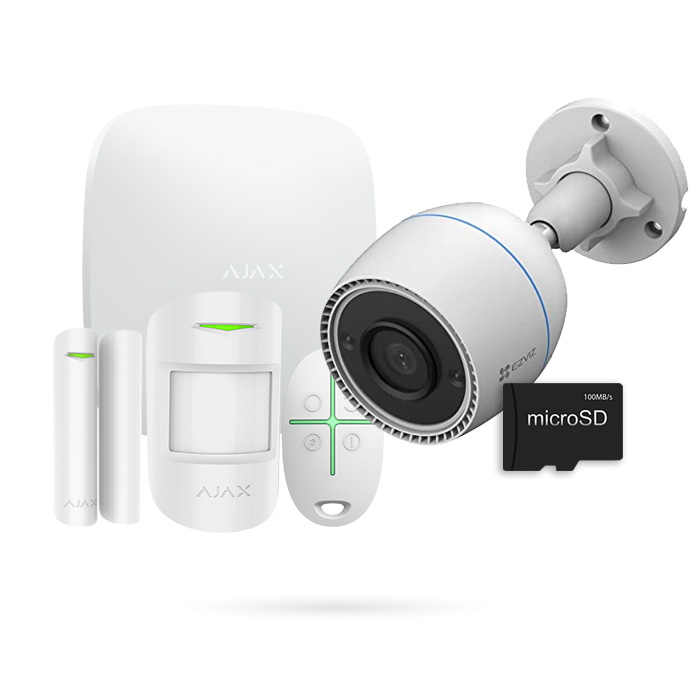 Kit de alarma para CHALET sin cuotas con VideoVigilancia AJAX AJ-CHALETKIT