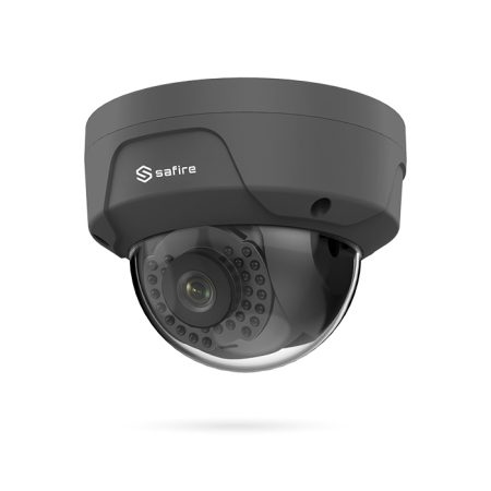 Cámara IP antivandálica Lente Fija PoE de 4 megapíxeles con grabación en SD SAFIRE PEKIN NEGRA