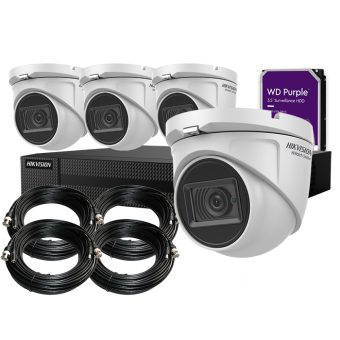 kit 4 camaras hikvision 1080p