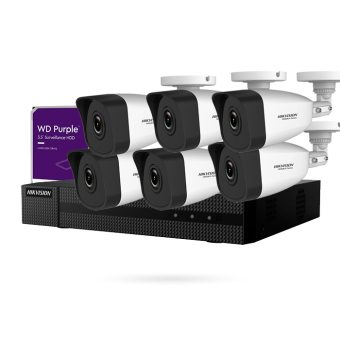 kit 6 camaras hikvision