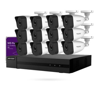 kit de 12 camaras de seguridad