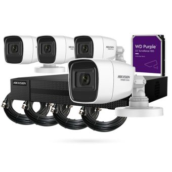 kit 4 camaras de videovigilancia