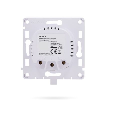 AJAX LIGHTCORE 2G Relé para Interruptor de Luz Doble