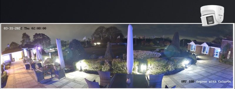 Doble lente de 4mm para visión panorámica de esta cámara 180 grados exterior