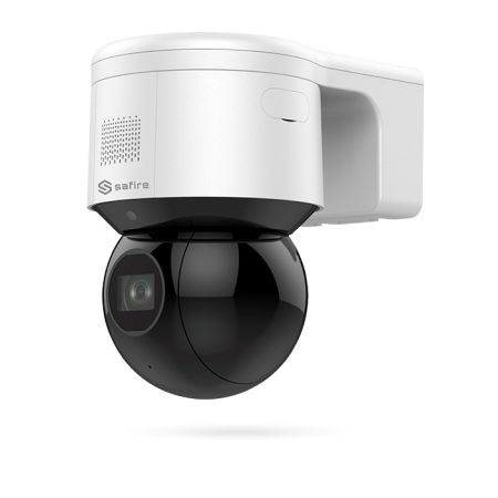 Cámara giratoria 360 grados PTZ IP WiFi PoE de 4 Mpx con micro, alarma y Videoanálisis IR 50m SAFIRE URO