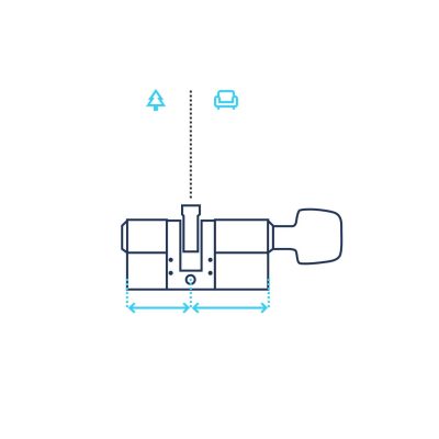 Cerradura electrónica wifi, kit Tedee con bombín M&C antirrobo