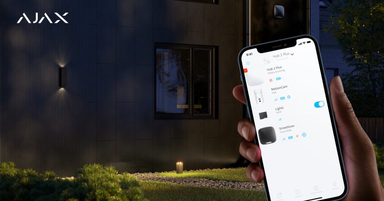 El poder de la seguridad nunca se desvanece con la app Ajax de alarmas para fincas sin luz