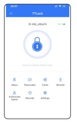 Aplicación TTLOCK para cerradura inteligente