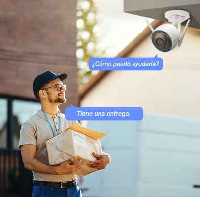 Con esta cámara wifi puedes personalizar los mensajes de bienvenida 