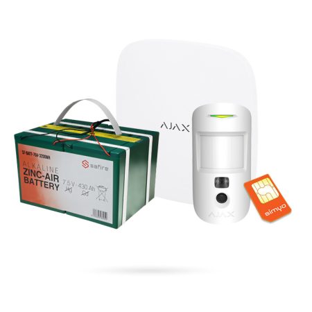 Kit de alarma AJAX completo para hogar I AJ-HUB-MRJ-W