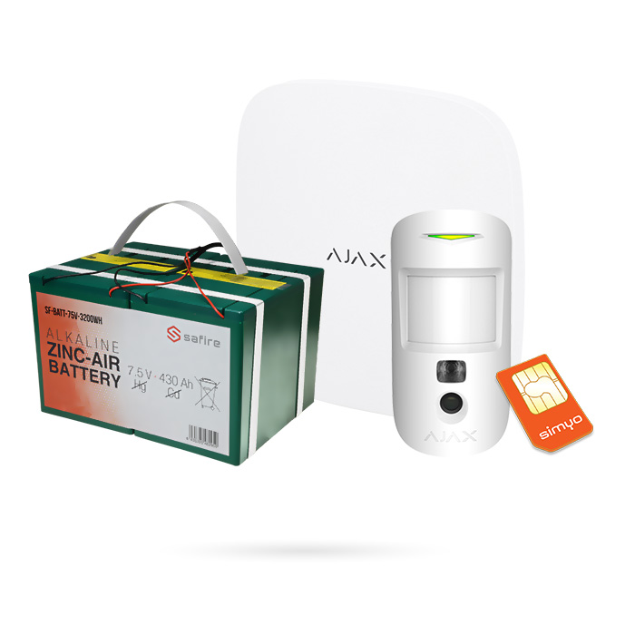 Kit completo de alarma para Hogar y Negocio con Cámara Domo Wifi + Audio -  Alarma sin cuotas y Videovigilancia