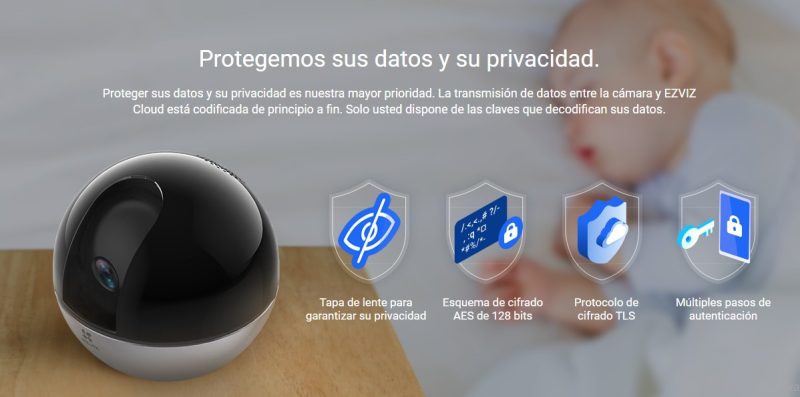 Ezviz c6W protege datos y su privacidad