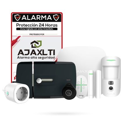 Kit de alarma antirrobo inalámbrico Ajax negro