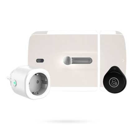 Cerrojo WiFi Bluetooth Invisible Compatible Alarma Ajax Montaje Interior KIT WBOLT Blanco