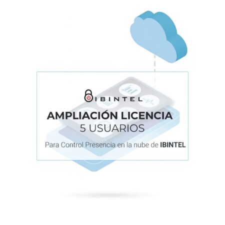 5 Licencias Adicionales de Ampliación IBINTEL Registro de Jornada Laboral Digital