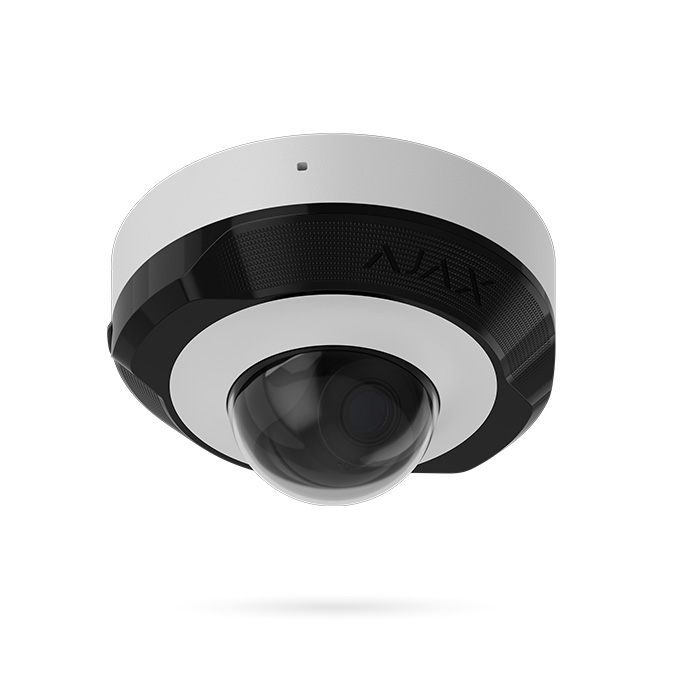 AJAX DOMECAM Cámara Ajax con IA 5Mp Lente 2.8mm IR 35m Poe Micrófono Exterior Blanca