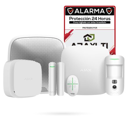 Kit de Alarma con Detector de Incendios y Humo con Videoverificación AJAK KIT ANTIOKUPA