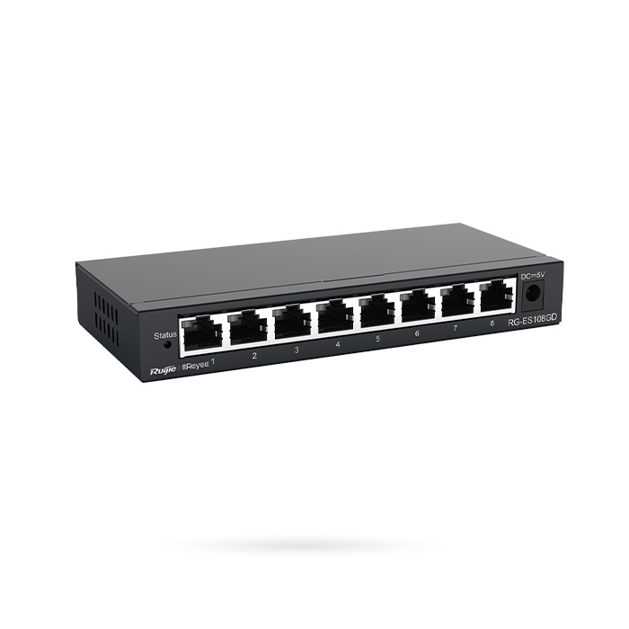 Switch REYEE de 8 Puertos No Gestionable Plug & Play RG-ES108GD