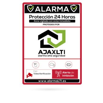 cartel alarma ajax