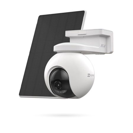 Kit Cámara con Placa Solar EZVIZ HB8 PRO 4K WiFi Exterior Batería Disuasión Activa y Visión Nocturna a Color