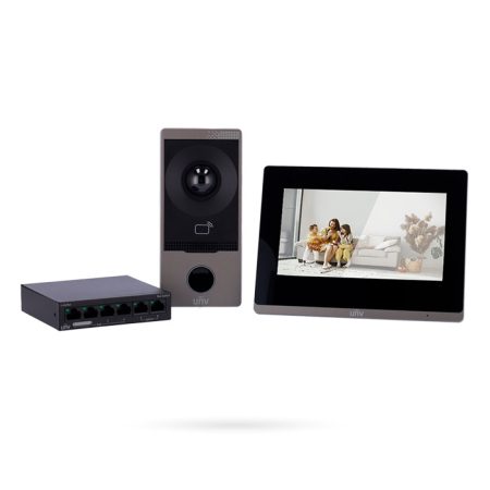 KIT Videoportero WiFi con Monitor Apertura Tarjeta y App UNIVIEW GARDY