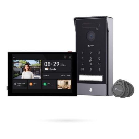Kit Videoportero EZVIZ HP7 PRO 4K Desbloqueo Facial, Palma y Control Remoto