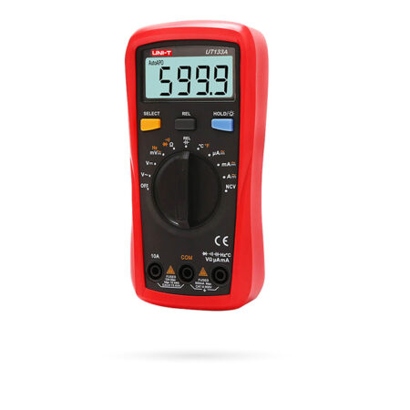 Multímetro de Bolsillo Medición AC/DC Temperatura Resistencia y Capacitancia UNI-T UT133A