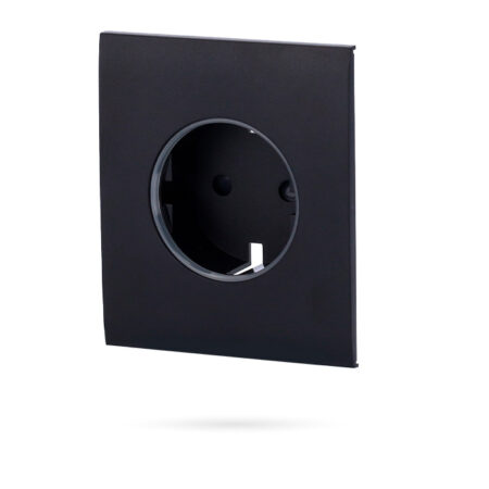 AJAX CENTERCOVER BASIC Tapa Frontal Central para Enchufe Básico Negro