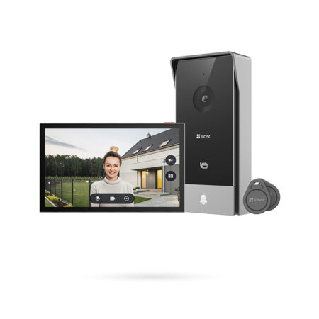 Kit Videoportero de Dos Hilos EZVIZ HP5 Pantalla Táctil Apertura Remota y RFID